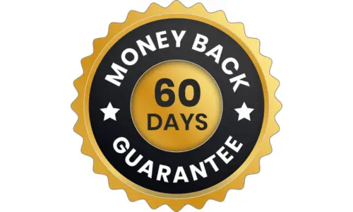 NeuroHoney money back guarantee FDA Approved logo signifying that the product complies with the U.S. Food and Drug Administration's safety and regulatory standards.