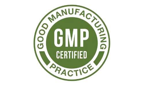 NeuroHoney GMP Certified logo indicating that the product meets Good Manufacturing Practice standards for quality and safety.